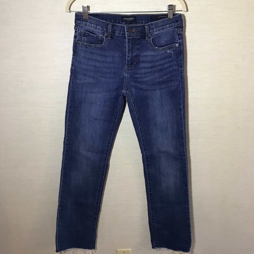 Banana Republic Girlfriend Medium Wash Jeans Sz 28